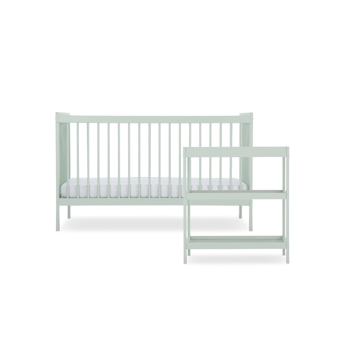 CuddleCo Nola 2 Piece Nursery Furniture Set - Sage Green 2