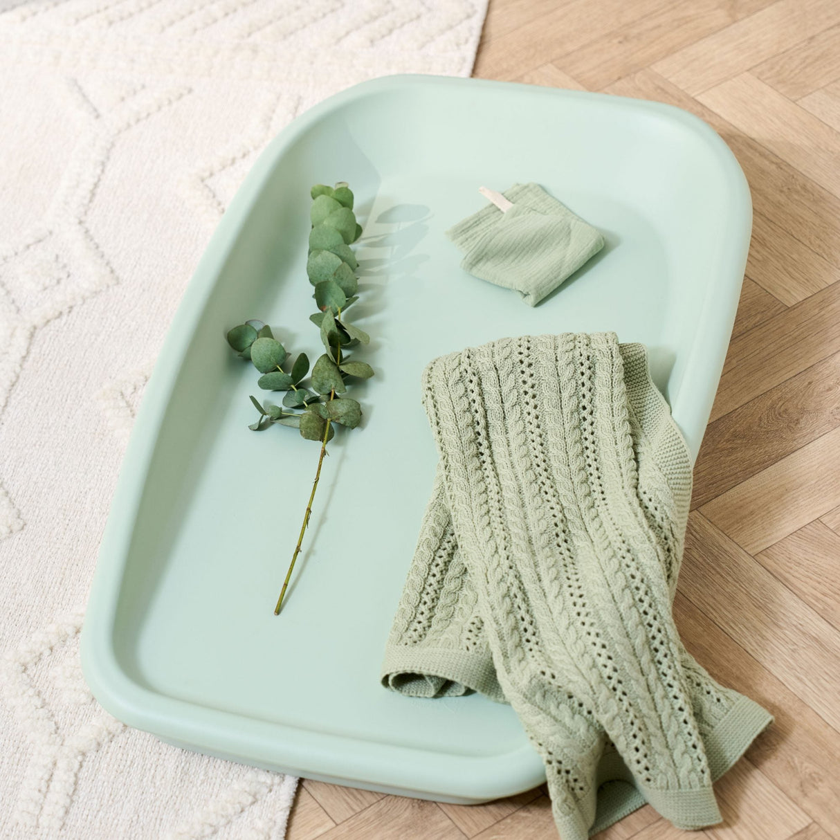 Tutti Bambini Cushi Baby Changing Mat - Leaf