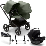 Bugaboo Donkey 5 Duo with Turtle Air Travel System - Black/Forest Green 4