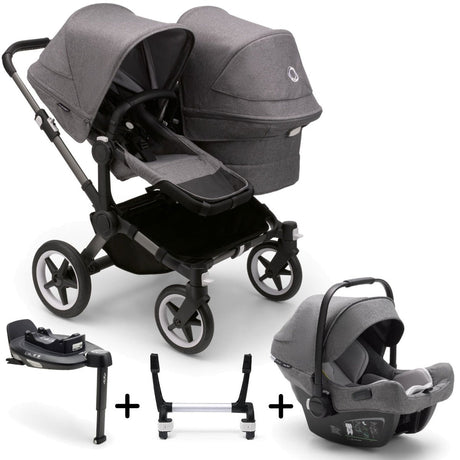Bugaboo Donkey 5 Duo with Turtle Air Travel System - Graphite/Grey Melange 6