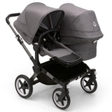 Bugaboo Donkey 5 Duo with Cybex Cloud T Travel System - Graphite/Grey Melange 2
