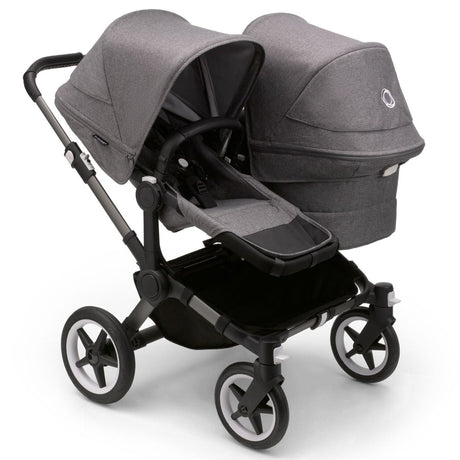 Bugaboo Donkey 5 Duo with Cybex Cloud T Travel System - Graphite/Grey Melange 2