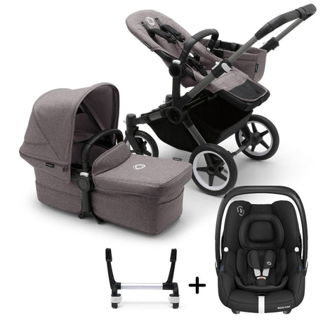 Bugaboo Donkey 5 Mono with Maxi-Cosi Cabriofix iSize Travel System - Graphite/Grey Melange 2