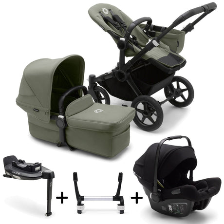 Bugaboo Donkey 5 Mono with Turtle Air Travel System - Black/Forest Green 7