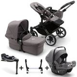 Bugaboo Donkey 5 Mono with Turtle Air Travel System - Graphite/Grey Melange 8