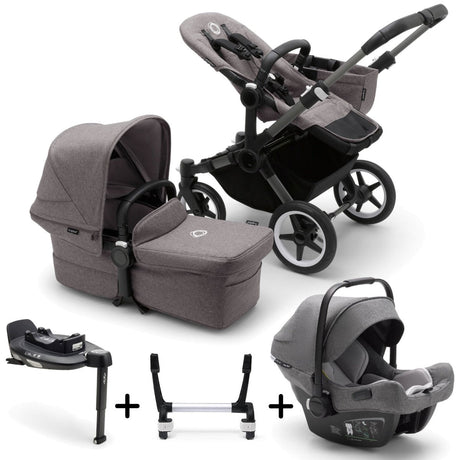 Bugaboo Donkey 5 Mono with Turtle Air Travel System - Graphite/Grey Melange 8