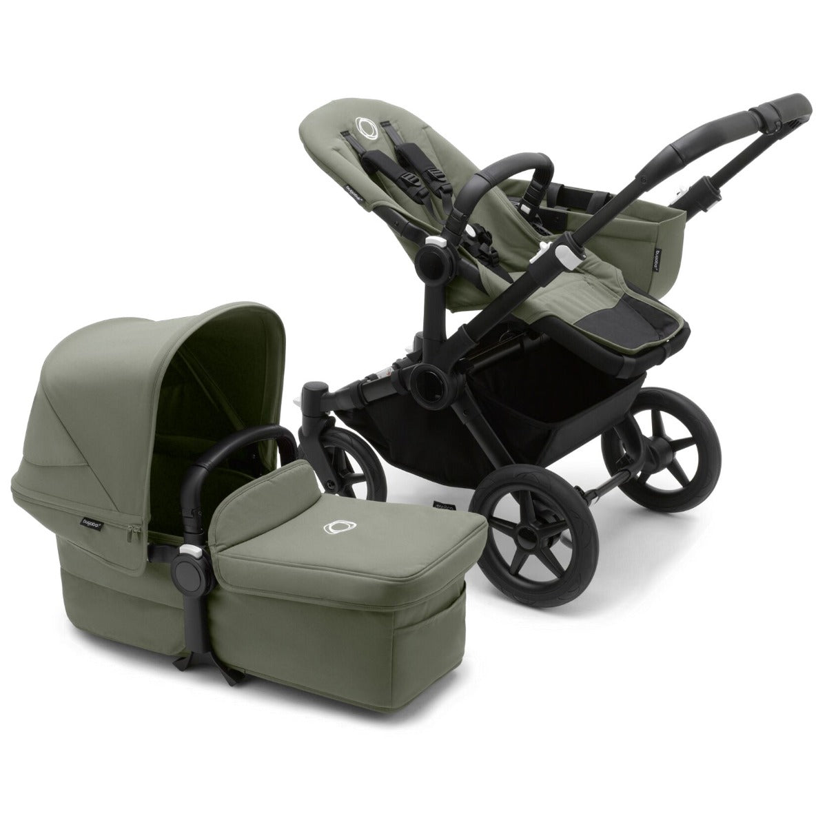 Bugaboo Donkey 5 Mono Ultimate Turtle Air 360 Travel System Bundle - Forest Green 5