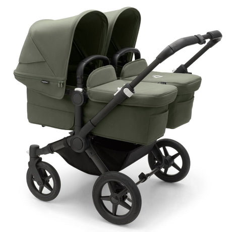 Bugaboo Donkey 5 Twin with Maxi-Cosi Pebble 360 Travel System - Black/Forest Green 3