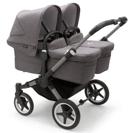 Bugaboo Donkey 5 Twin with Maxi-Cosi Pebble 360 Travel System - Graphite/Grey Melange 5