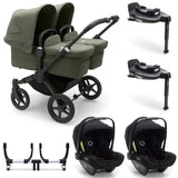 Bugaboo Donkey 5 Twin with Turtle Air Travel System - Black/Forest Green 5