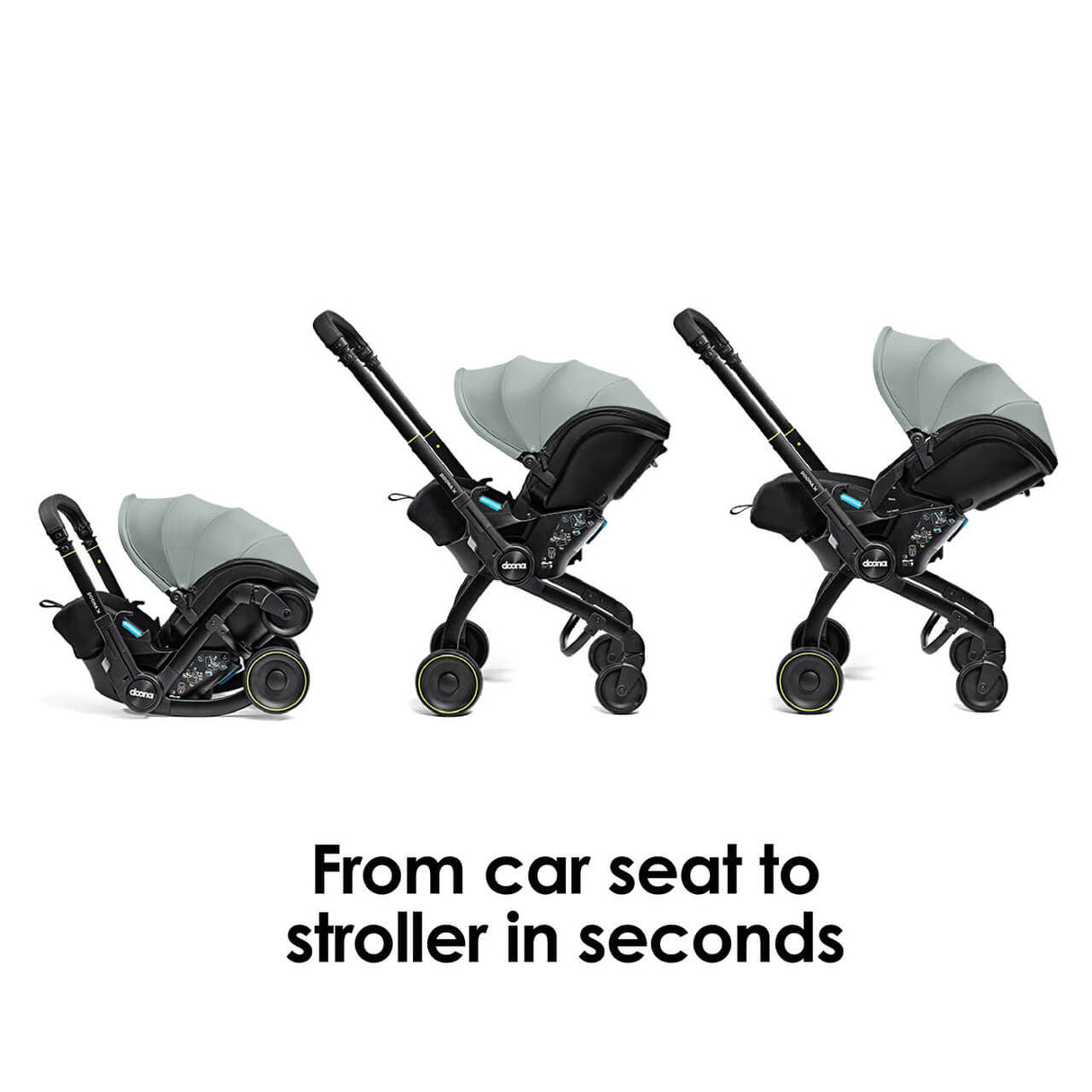 Doona X Infant Car Seat Stroller + IsoFix Base - Dusty Sage 9
