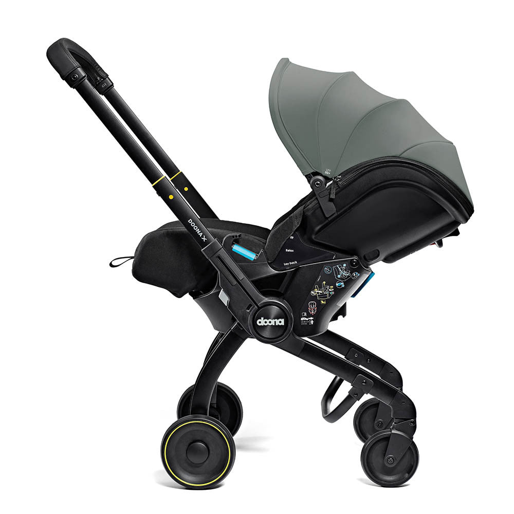 Doona X Infant Car Seat Stroller + IsoFix Base - Slate Green