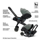 Doona X Infant Car Seat Stroller + IsoFix Base - Slate Green