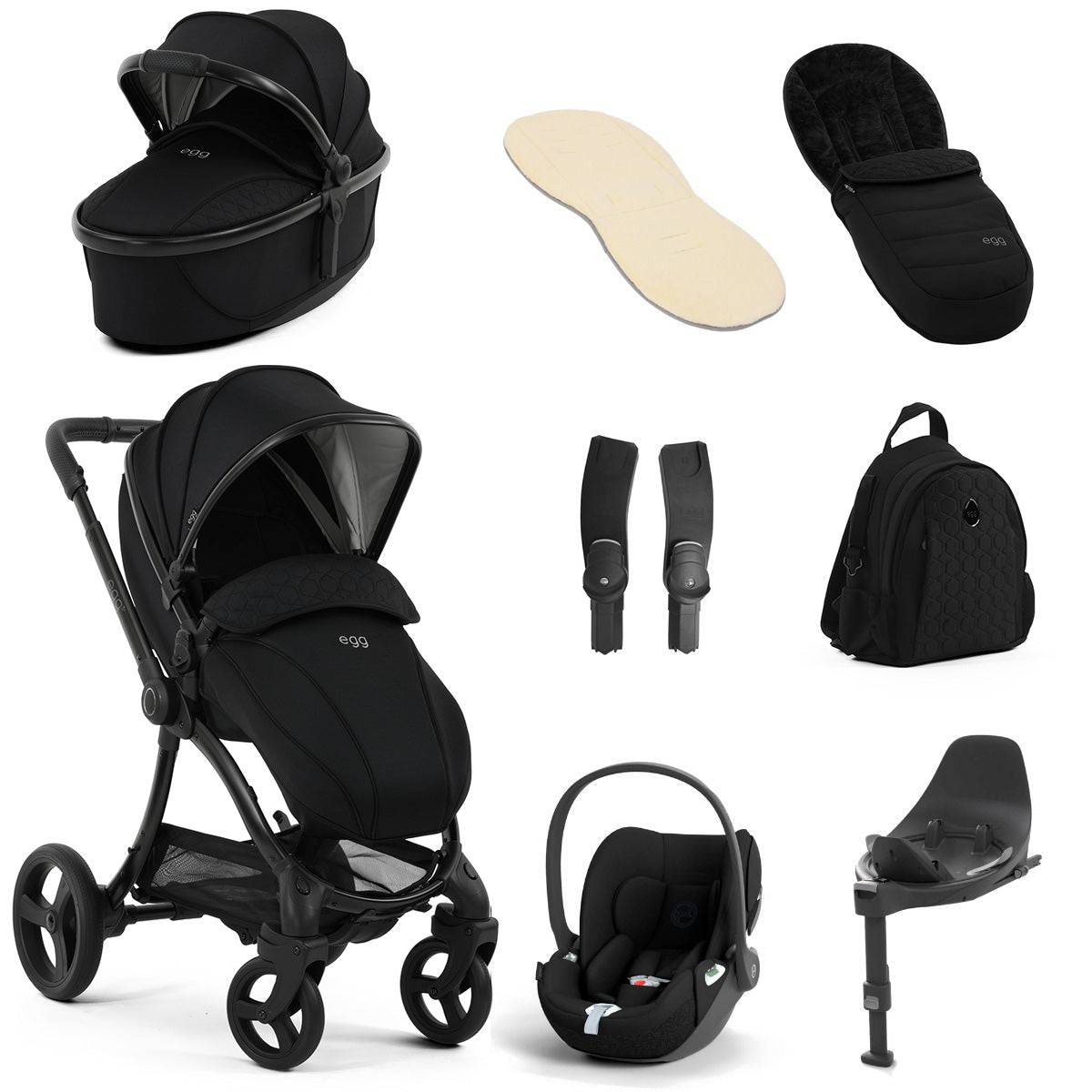 Egg 3 Luxury Cybex Cloud T i-Size Travel System Bundle - Panther