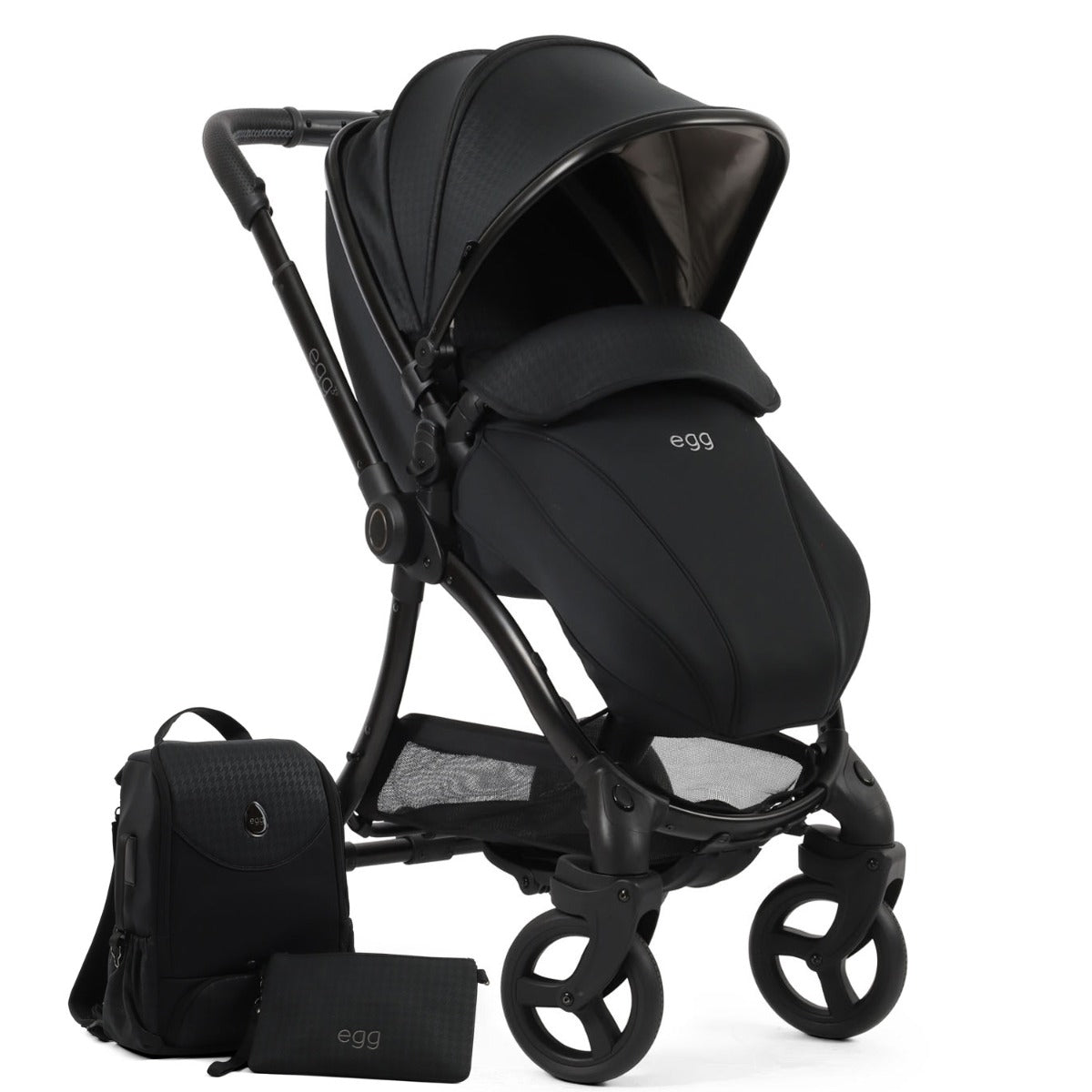 Egg 3 Luxury Maxi-Cosi Pebble 360 Pro2 i-Size Special Edition Travel System Bundle - Houndstooth Black 12