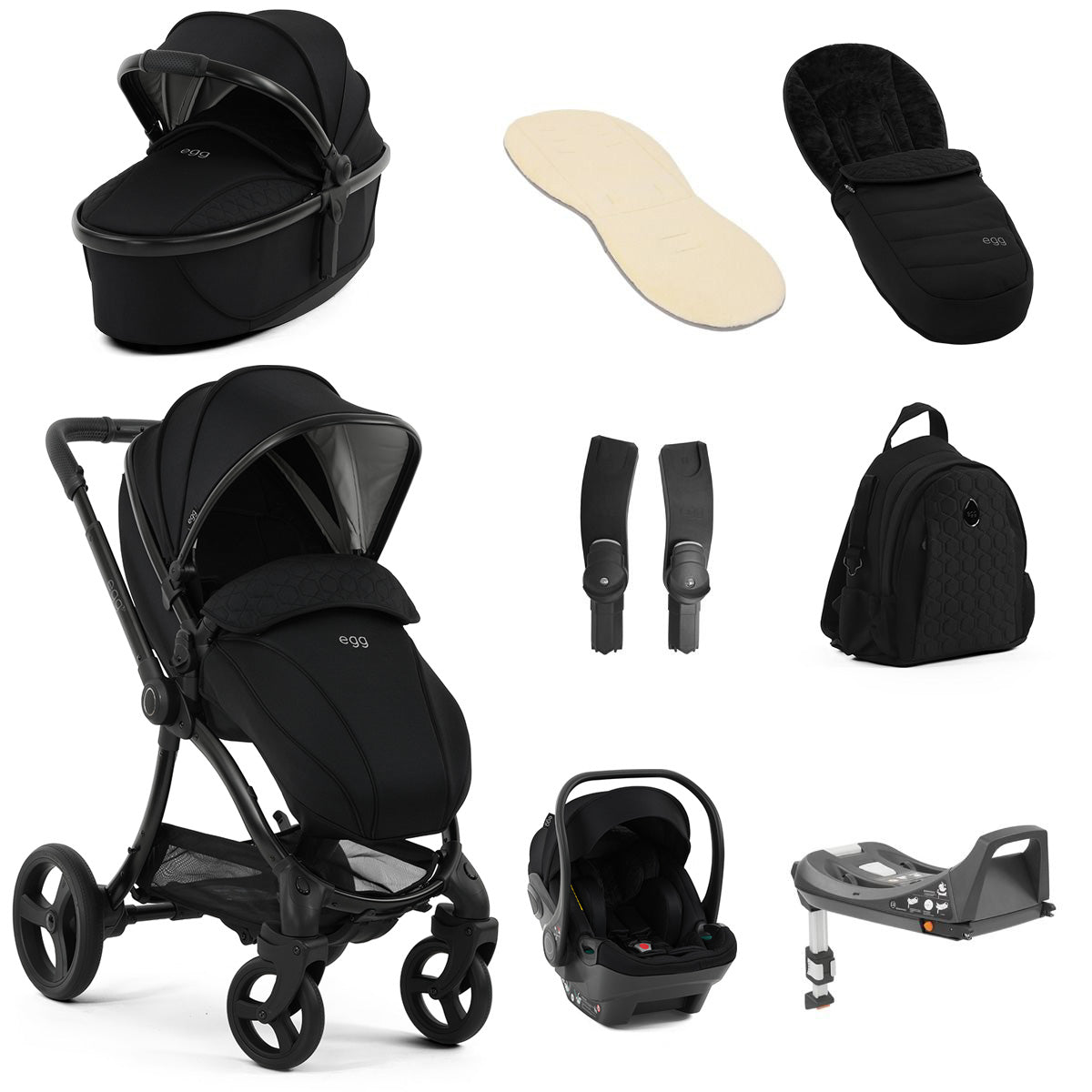 Egg 3 Luxury Shell i-Size Travel System Bundle - Panther