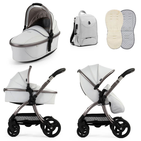 Egg 3 Stroller 9 Piece Snuggle Special Edition Accessory Bundle - Houndstooth Silver 12