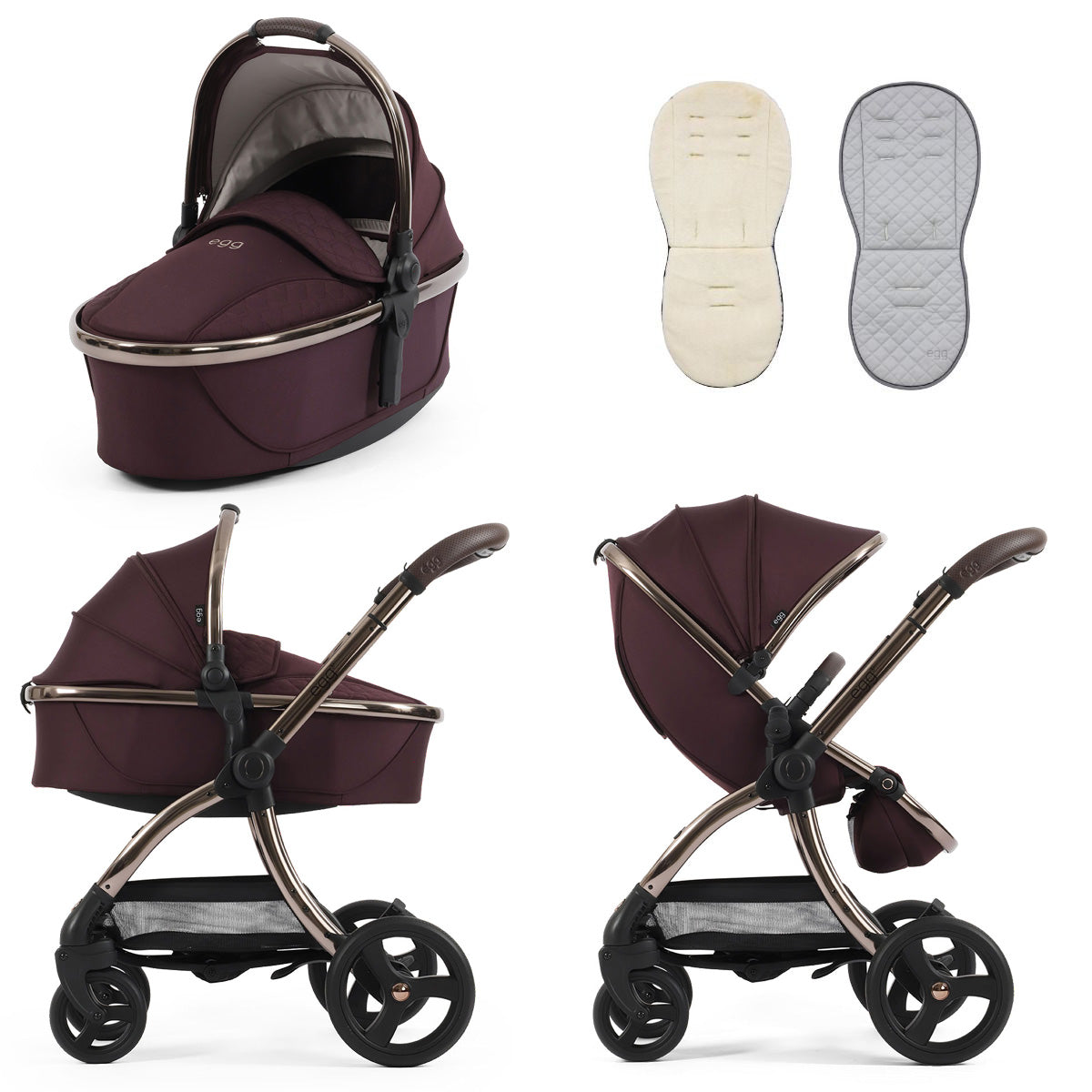 Egg 3 Stroller 9 Piece Snuggle Accessory Bundle - Mulberry 12