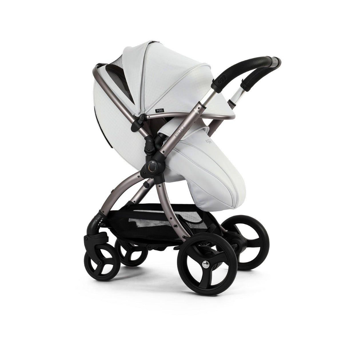 Egg 3 Luxury Shell i-Size Special Edition Travel System Bundle - Houndstooth Silver 43