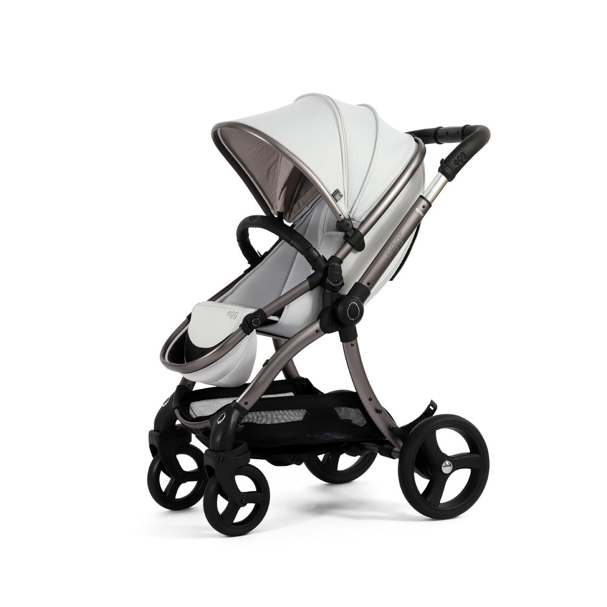Egg 3 Luxury Cybex Cloud T i-Size Special Edition Travel System Bundle - Houndstooth Silver 54