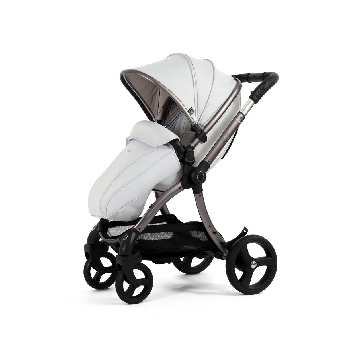 Egg 3 Luxury Cybex Cloud T i-Size Special Edition Travel System Bundle - Houndstooth Silver 55