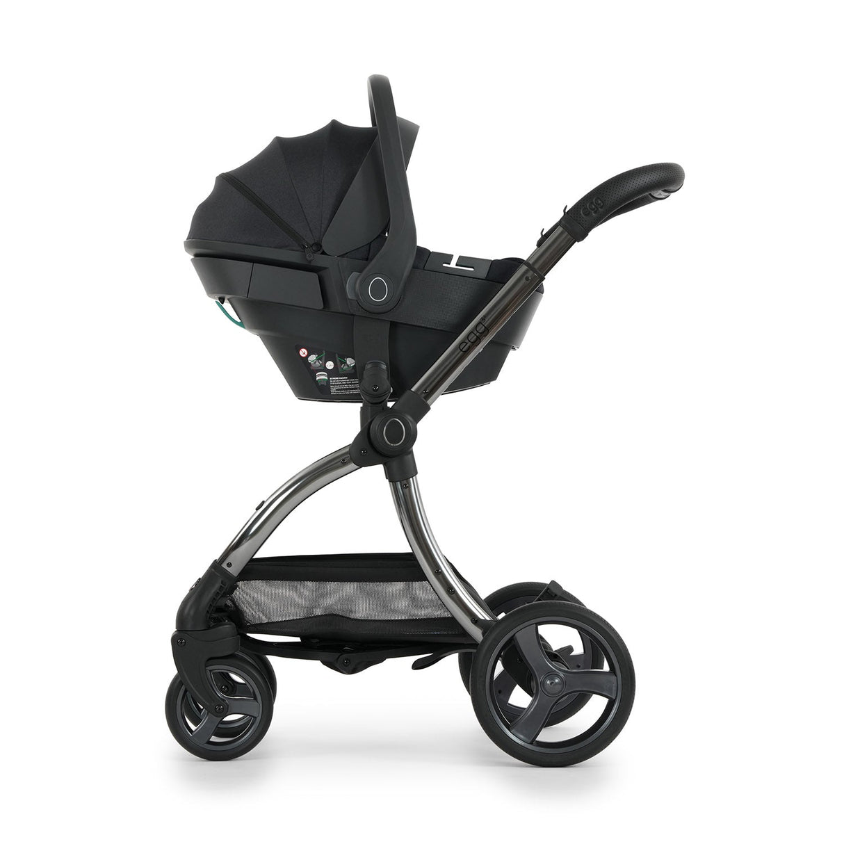 Egg 3 Luxury Shell 360 Travel System Bundle - Carbonite