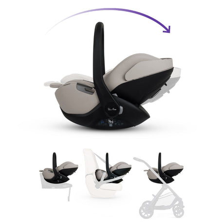 Silver Cross Glide Plus 360 Infant Car Seat - Natural Taupe 12