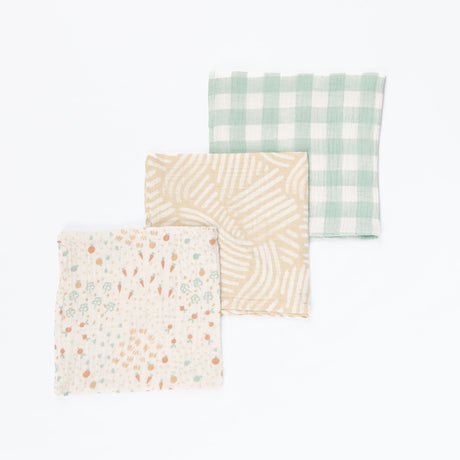 Tutti Bambini Large Muslin Square Swaddles 3pk - Good Life