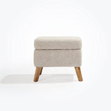 Tutti Bambini Harper Wingback Rocking Chair & Footstool - Teddy Mushroom