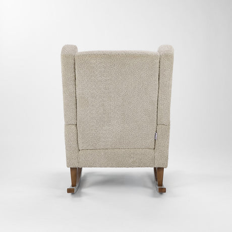 Tutti Bambini Harper Wingback Rocking Chair & Footstool - Mushroom