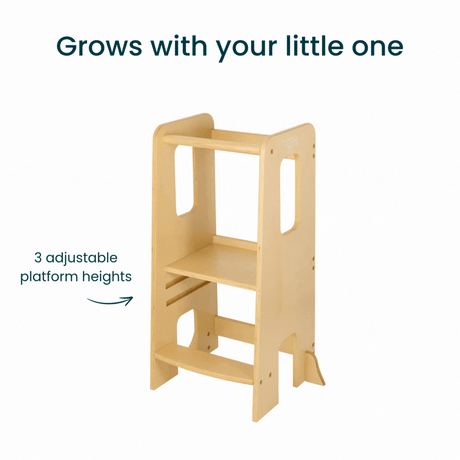Tutti Bambini Helping Hands Montessori Toddler Learning Tower - Natural