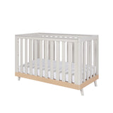 Tutti Bambini Hygge Mini Cot Bed - Light Oak/White Sand