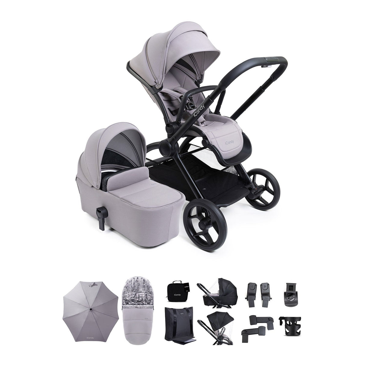 iCandy Core 2 Complete Accessory Bundle - Storm Grey