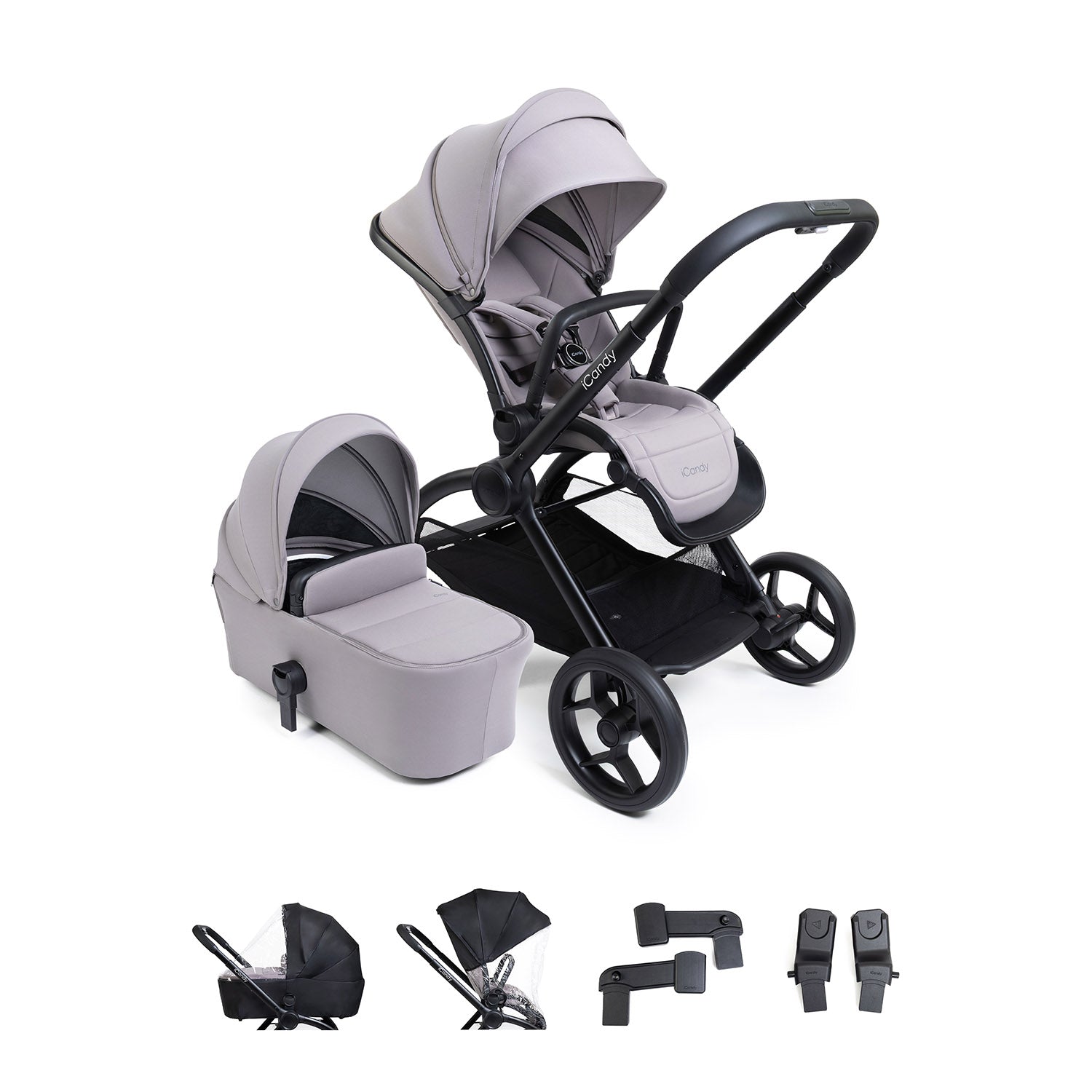 iCandy Core 2 Pushchair & Carrycot - Storm Grey