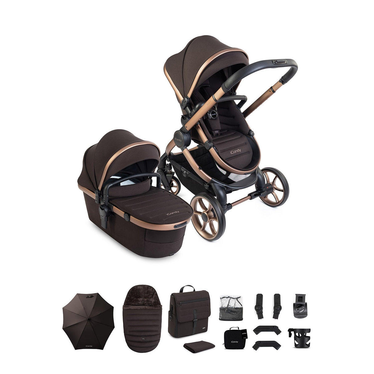 iCandy Peach 8 Editions Complete Accessory Bundle - Pecan