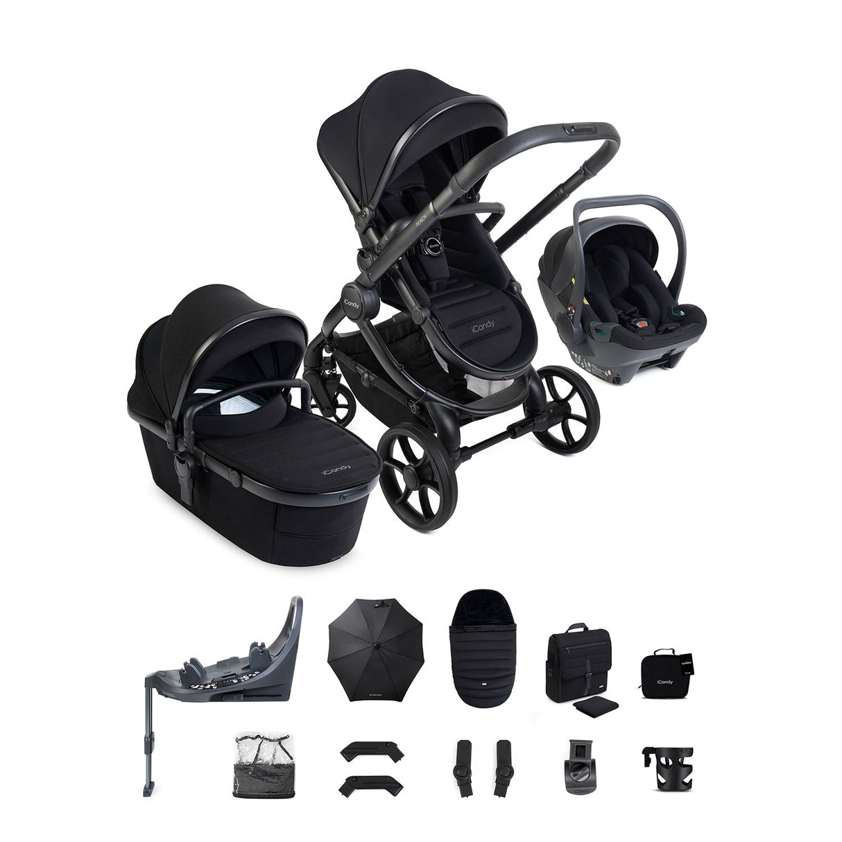 iCandy Peach 8 Cocoon 360 Car Seat & Base Bundle - Black