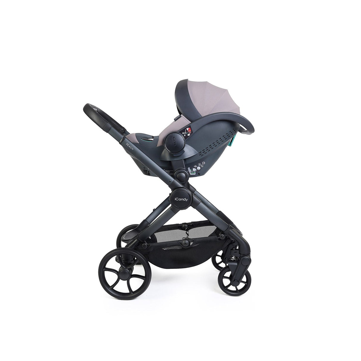 iCandy Peach 8 Cocoon 360 Car Seat & Base Bundle - Grey