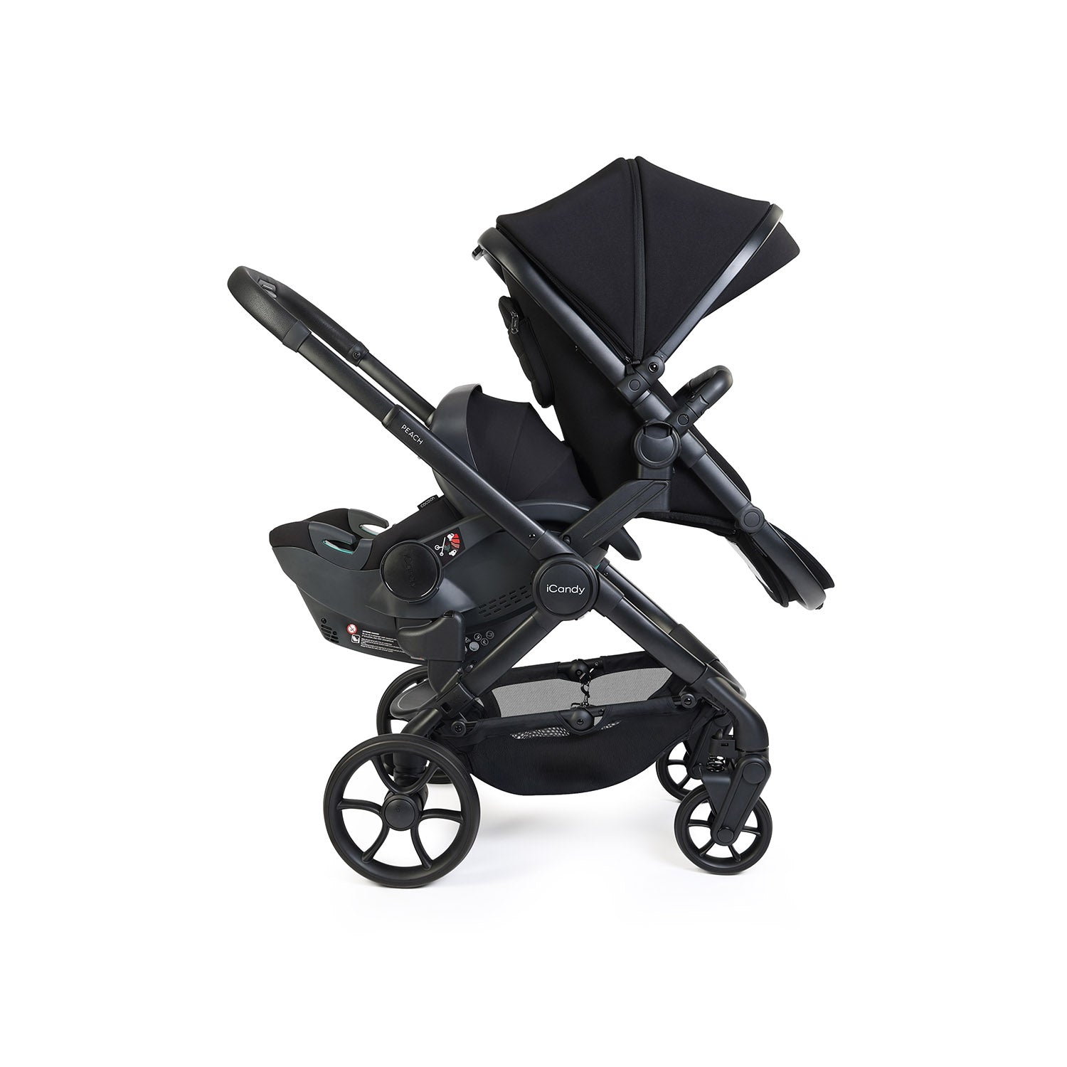 iCandy Peach 8 Double Cocoon 360 Car Seat & Base Bundle - Black