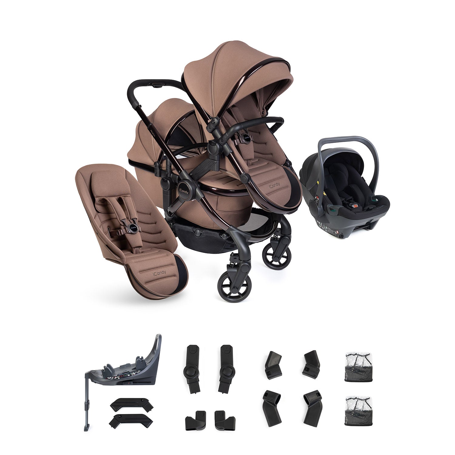 iCandy Peach 8 Editions Double Cocoon 360 Car Seat & Base Bundle - Coco