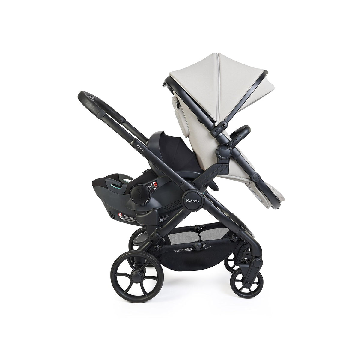 iCandy Peach 8 Double Cocoon 360 Car Seat & Base Bundle - Taupe