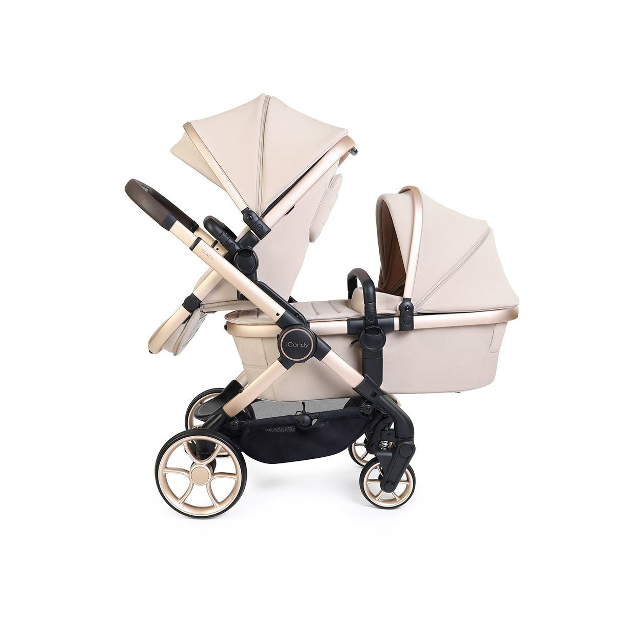 iCandy Peach 8 Editions Double Pushchair & Carrycot Combo - Biscotti