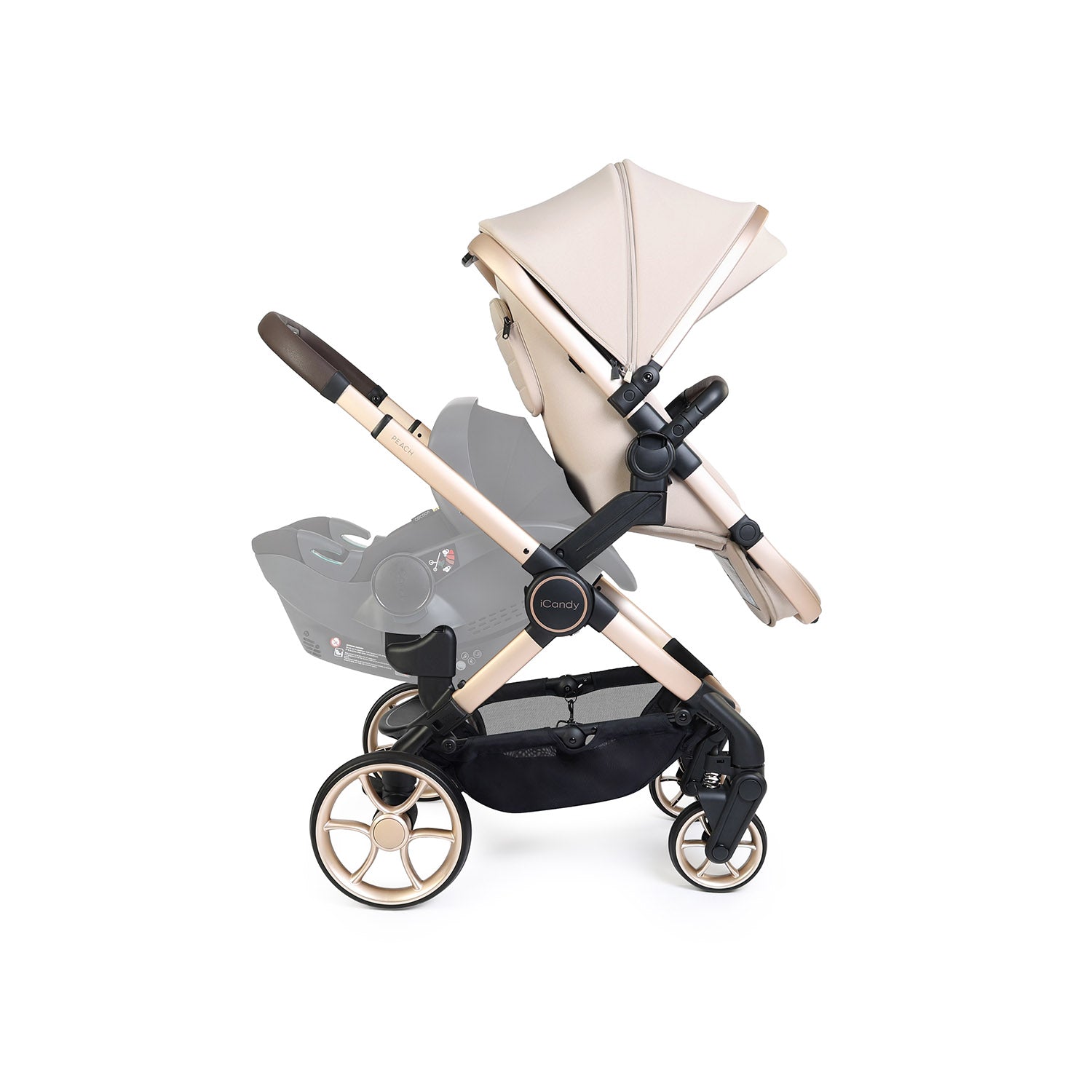 iCandy Peach 8 Editions Double Pushchair & Carrycot Combo - Biscotti