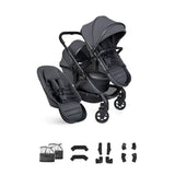 iCandy Peach 8 Double Pushchair & Carrycot Combo - Grey