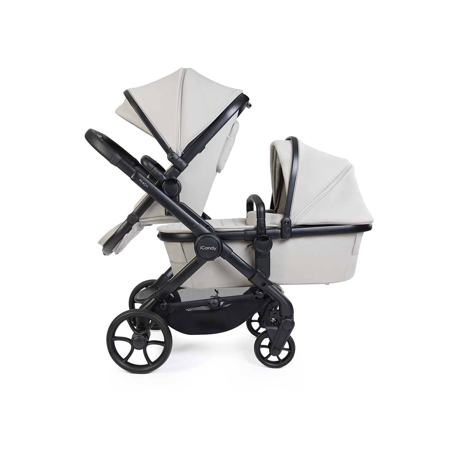 iCandy Peach 8 Double Pushchair & Carrycot Combo - Taupe