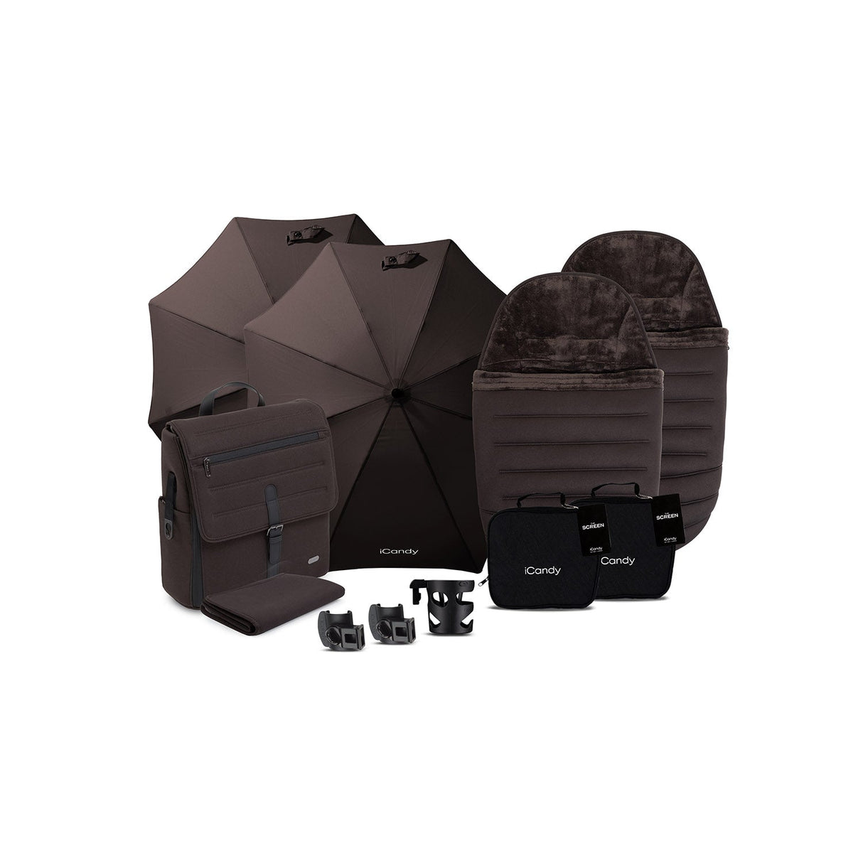 iCandy Peach 8 Editions Twin Complete Accessory Bundle - Pecan