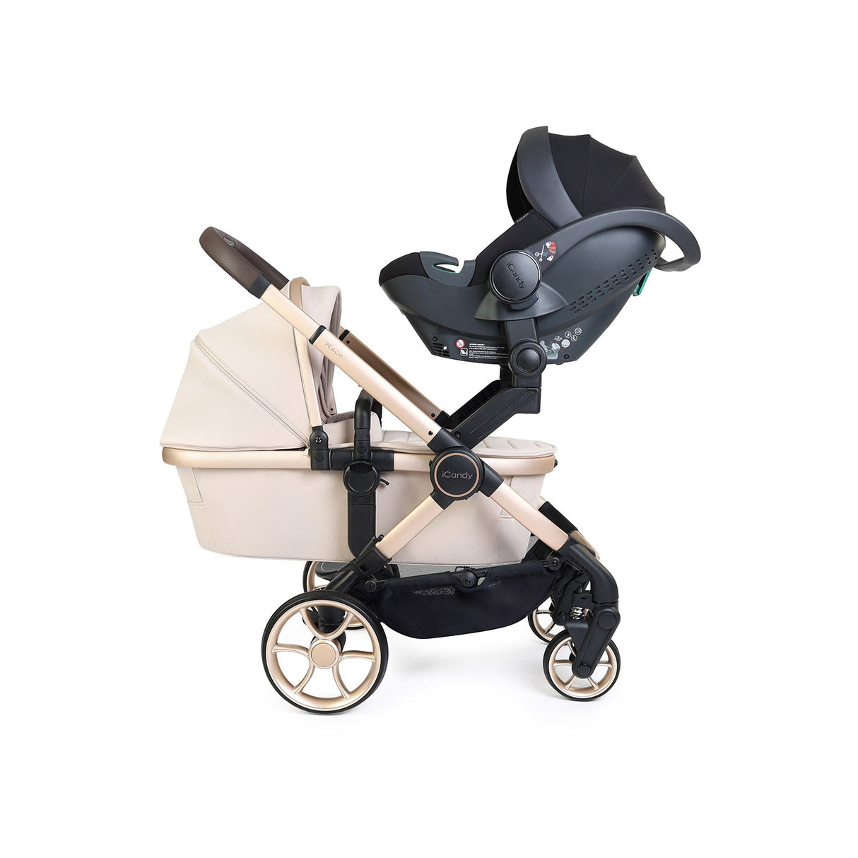 iCandy Peach 8 Editions Twin Cocoon 360 & Base Bundle - Biscotti