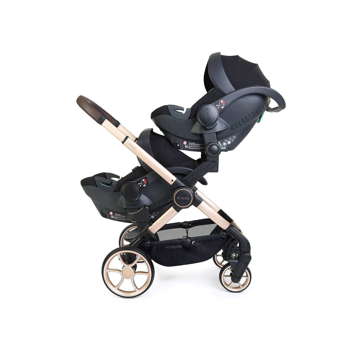 iCandy Peach 8 Editions Twin Cocoon 360 & Base Bundle - Biscotti