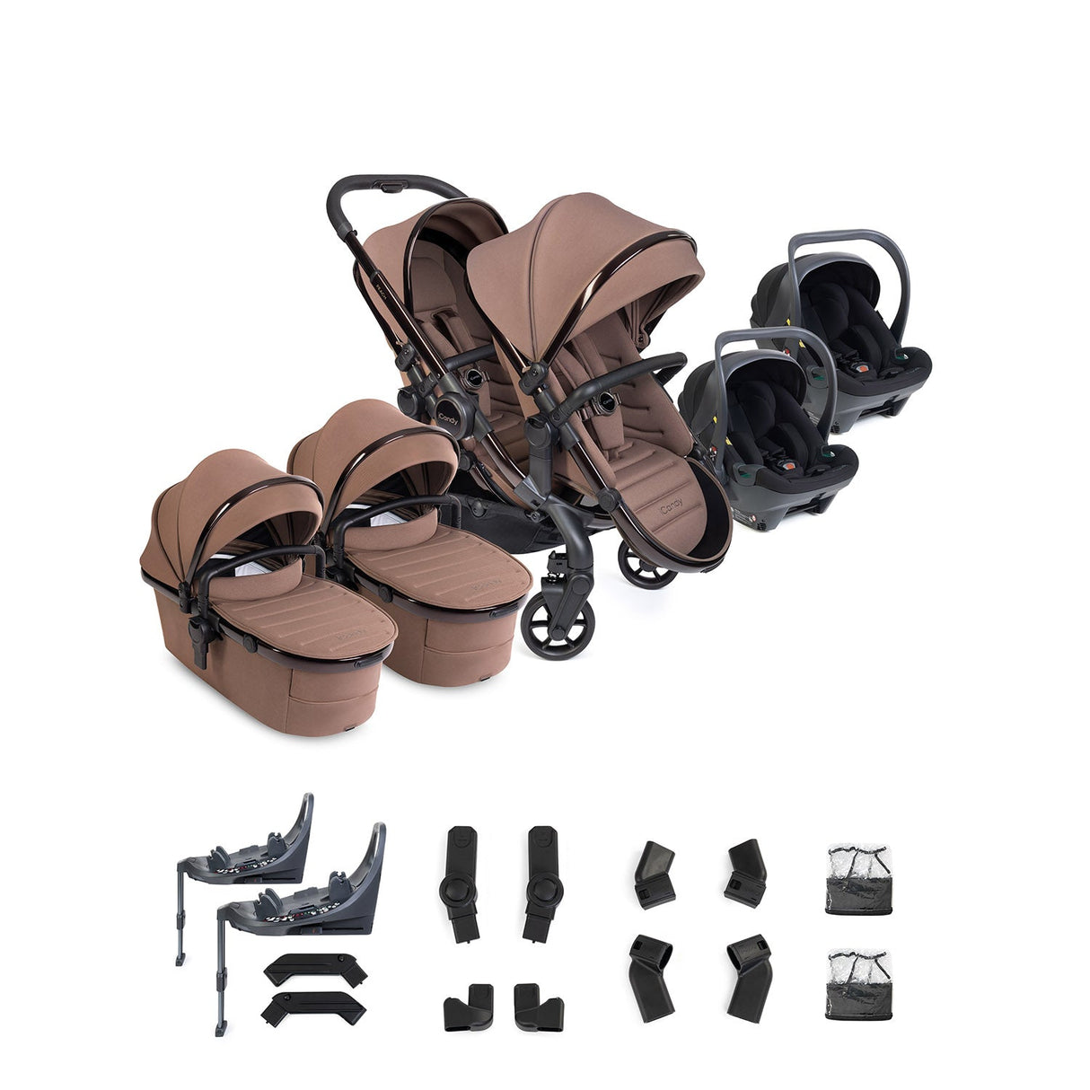 iCandy Peach 8 Editions Twin Cocoon 360 & Base Bundle - Coco
