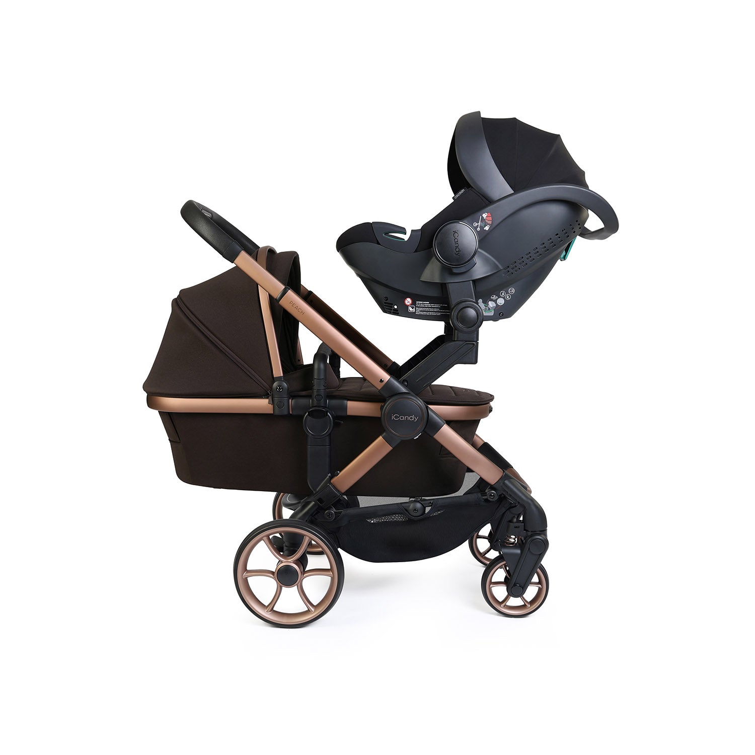 iCandy Peach 8 Editions Twin Cocoon 360 & Base Bundle - Pecan