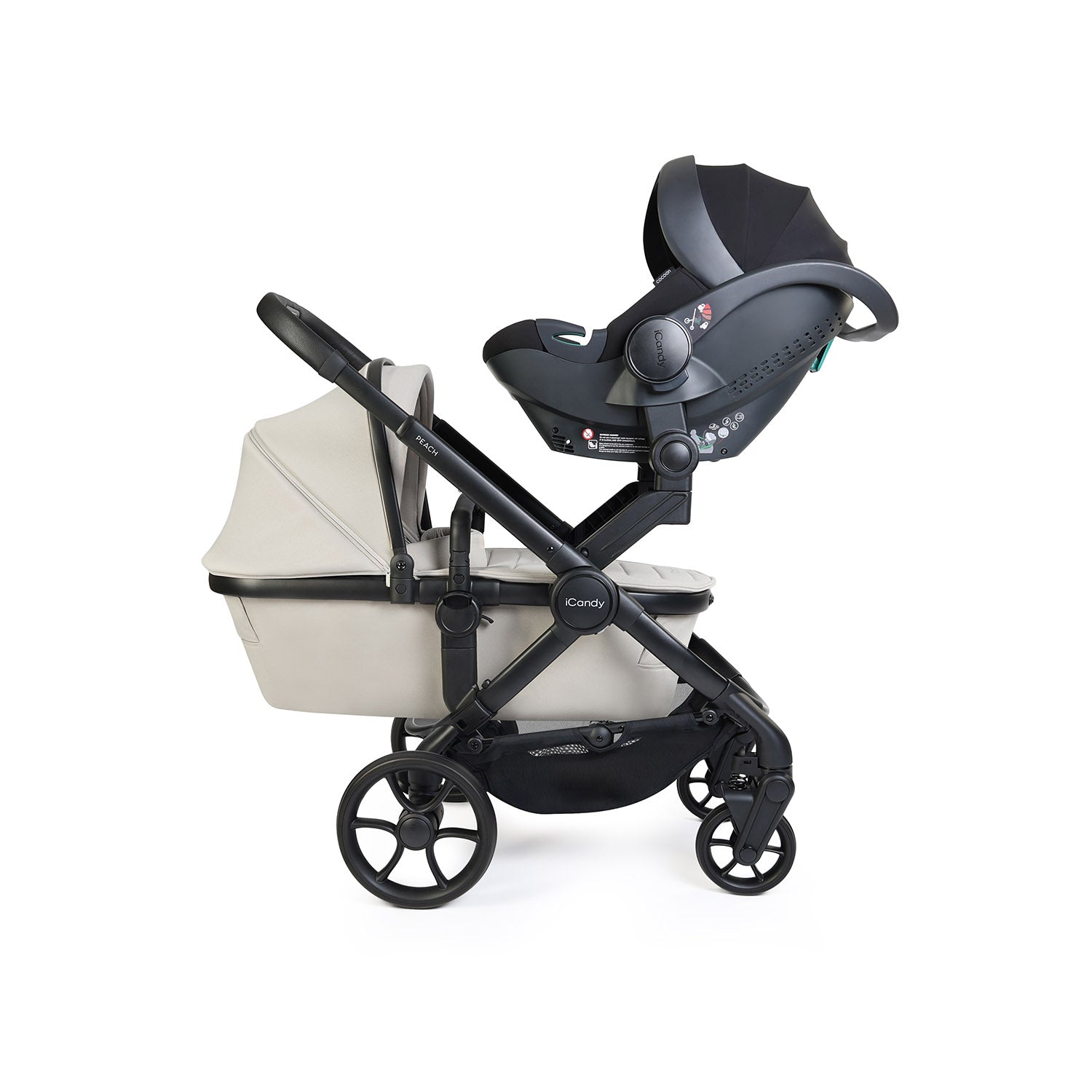 iCandy Peach 8 Twin Cocoon 360 & Base Bundle - Taupe